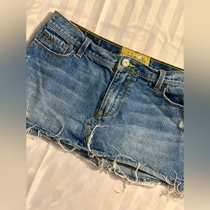 Vintage Hollister blue Jean miniskirt size 7